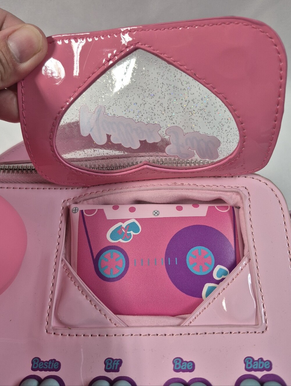 Sugar Thrillz Dolls Kill Love Line Retro Phone Crossbody Bag Pink Working - Picture 8 of 12